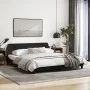 Bed frame with black fabric headboard 180x200 cm by , Beds and slatted bases - Ref: Foro24-373227, Price: 194,04 €, Discount: %