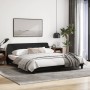 Estructura de cama con cabecero de tela negro 180x200 cm de , Camas y somieres - Ref: Foro24-373227, Precio: 197,27 €, Descue...