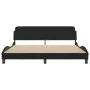 Bed frame with black fabric headboard 180x200 cm by , Beds and slatted bases - Ref: Foro24-373227, Price: 194,04 €, Discount: %