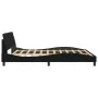Bed frame with black fabric headboard 180x200 cm by , Beds and slatted bases - Ref: Foro24-373227, Price: 194,04 €, Discount: %
