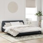 Estructura cama con cabecero terciopelo gris oscuro 180x200 cm de , Camas y somieres - Ref: Foro24-373233, Precio: 195,46 €, ...
