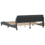 Estructura cama con cabecero terciopelo gris oscuro 180x200 cm de , Camas y somieres - Ref: Foro24-373233, Precio: 195,46 €, ...