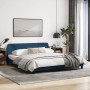 Estructura de cama con cabecero de tela azul 180x200 cm de , Camas y somieres - Ref: Foro24-373231, Precio: 188,98 €, Descuen...