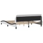 Estructura de cama con cabecero cuero sintético blanco y negro de , Camas y somieres - Ref: Foro24-373244, Precio: 197,44 €, ...