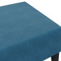 Reposapiés de terciopelo azul 77x55x31 cm de , Otomanas - Ref: Foro24-379556, Precio: 72,77 €, Descuento: %
