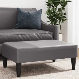 Gray synthetic leather footstool 77x55x31 cm by , Ottomans - Ref: Foro24-379563, Price: 69,66 €, Discount: %