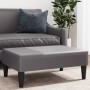 Reposapiés de cuero sintético gris 77x55x31 cm de , Otomanas - Ref: Foro24-379563, Precio: 81,78 €, Descuento: %