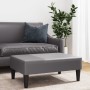 Reposapiés de cuero sintético gris 77x55x31 cm de , Otomanas - Ref: Foro24-379563, Precio: 81,78 €, Descuento: %