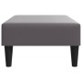 Reposapiés de cuero sintético gris 77x55x31 cm de , Otomanas - Ref: Foro24-379563, Precio: 81,78 €, Descuento: %