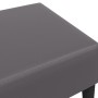 Reposapiés de cuero sintético gris 77x55x31 cm de , Otomanas - Ref: Foro24-379563, Precio: 81,78 €, Descuento: %