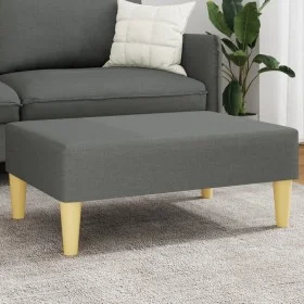 Fußhocker aus dunkelgrauem Stoff, 77 x 55 x 31 cm von , Osmanen - Ref: Foro24-379554, Preis: 56,87 €, Rabatt: %