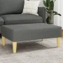 Fußhocker aus dunkelgrauem Stoff, 77 x 55 x 31 cm von , Osmanen - Ref: Foro24-379554, Preis: 56,87 €, Rabatt: %