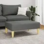 Fußhocker aus dunkelgrauem Stoff, 77 x 55 x 31 cm von , Osmanen - Ref: Foro24-379554, Preis: 56,87 €, Rabatt: %