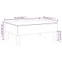Fußhocker aus dunkelgrauem Stoff, 77 x 55 x 31 cm von , Osmanen - Ref: Foro24-379554, Preis: 56,87 €, Rabatt: %