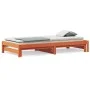 Sofá cama nido madera maciza de pino marrón cera 90x190 cm de , Camas y somieres - Ref: Foro24-844404, Precio: 129,01 €, Desc...
