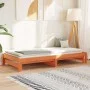 Sofá cama nido madera maciza de pino marrón cera 90x190 cm de , Camas y somieres - Ref: Foro24-844404, Precio: 129,01 €, Desc...