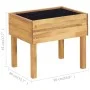 Jardinera elevada de madera maciza de acacia 50x40x45 cm de vidaXL, Maceteros y jardineras - Ref: Foro24-46585, Precio: 56,47...