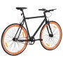 Bicicleta de piñón fijo negro y naranja 700c 59 cm de , Bicicletas - Ref: Foro24-92254, Precio: 310,29 €, Descuento: %
