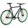 Bicicleta de piñón fijo negro y verde 700c 55 cm de , Bicicletas - Ref: Foro24-92256, Precio: 283,95 €, Descuento: %