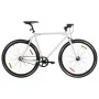 Bicicleta de piñón fijo blanco y negro 700c 59 cm de , Bicicletas - Ref: Foro24-92263, Precio: 337,26 €, Descuento: %