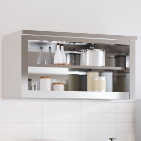 Armario de pared de cocina con estante acero inoxidable de , Recipiente para comida - Ref: Foro24-376444, Precio: 130,55 €, D...