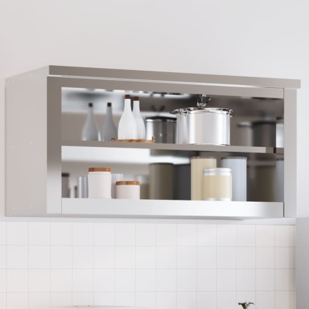 Armario de pared de cocina con estante acero inoxidable de , Recipiente para comida - Ref: Foro24-376444, Precio: 130,55 €, D...