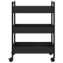 Carrito de cocina madera de ingeniería negro 50x30x70 cm de , Carros de cocina y comedor - Ref: Foro24-842356, Precio: 58,89 ...