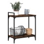 Carrito cocina madera ingeniería roble ahumado 60,5x31x72,5 cm de , Carros de cocina y comedor - Ref: Foro24-842368, Precio: ...