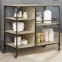 Sonoma oak engineered wood kitchen cart 100x45x89.5 cm by , Kitchen and dining carts - Ref: Foro24-842382, Price: 102,69 €, D...