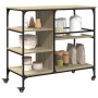 Carrito de cocina madera ingeniería roble Sonoma 100x45x89,5 cm de , Carros de cocina y comedor - Ref: Foro24-842382, Precio:...