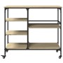 Carrito de cocina madera ingeniería roble Sonoma 100x45x89,5 cm de , Carros de cocina y comedor - Ref: Foro24-842382, Precio:...