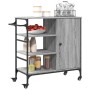 Carrito de cocina de madera gris Sonoma 87,5x38,5x84,5 cm de , Carros de cocina y comedor - Ref: Foro24-842389, Precio: 120,0...