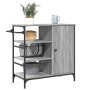 Carrito de cocina de madera gris Sonoma 87,5x38,5x84,5 cm de , Carros de cocina y comedor - Ref: Foro24-842389, Precio: 120,0...