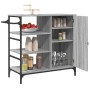 Carrito de cocina de madera gris Sonoma 87,5x38,5x84,5 cm de , Carros de cocina y comedor - Ref: Foro24-842389, Precio: 120,0...