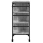 Carrito de cocina de madera gris Sonoma 87,5x38,5x84,5 cm de , Carros de cocina y comedor - Ref: Foro24-842389, Precio: 120,0...