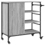 Carrito de cocina de madera gris Sonoma 87,5x38,5x84,5 cm de , Carros de cocina y comedor - Ref: Foro24-842389, Precio: 120,0...