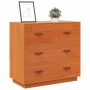 Aparador de madera maciza de pino marrón cera 80x40x75 cm de , Aparadores - Ref: Foro24-844471, Precio: 114,22 €, Descuento: %