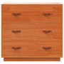 Aparador de madera maciza de pino marrón cera 80x40x75 cm de , Aparadores - Ref: Foro24-844471, Precio: 114,22 €, Descuento: %