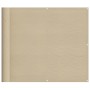 Pantalla de balcón 100% poliéster Oxford beige 90x800 cm de , Sombrillas - Ref: Foro24-4000180, Precio: 42,07 €, Descuento: %