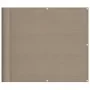 Pantalla de balcón 100% poliéster Oxford taupé 90x1000 cm de , Sombrillas - Ref: Foro24-4000244, Precio: 43,92 €, Descuento: %