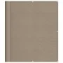 Balcony screen 100% polyester Oxford taupe 120x800 cm by , Umbrellas - Ref: Foro24-4000250, Price: 37,89 €, Discount: %
