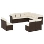Set de sofás de jardín 11 pzas cojines ratán sintético marrón de , Conjuntos de jardín - Ref: Foro24-3249662, Precio: 667,76 ...