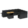 Set de sofás de jardín 10 pzas cojines ratán sintético negro de , Conjuntos de jardín - Ref: Foro24-3271909, Precio: 662,86 €...