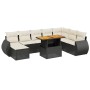 Set de sofás de jardín 8 piezas y cojines ratán sintético negro de , Conjuntos de jardín - Ref: Foro24-3275849, Precio: 549,1...