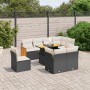Set de sofás de jardín 8 piezas y cojines ratán sintético negro de , Conjuntos de jardín - Ref: Foro24-3274052, Precio: 567,3...