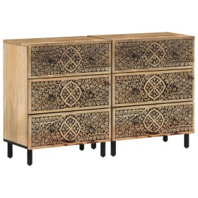 Aparador 2 piezas madera maciza de mango 60x33x75 cm de , Aparadores - Ref: Foro24-3206305, Precio: 354,38 €, Descuento: %