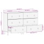 Aparador 2 piezas madera maciza de mango 60x33x75 cm de , Aparadores - Ref: Foro24-3206305, Precio: 354,38 €, Descuento: %