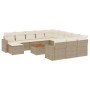 Set sofás de jardín con cojines 13 pzas ratán sintético beige de , Conjuntos de jardín - Ref: Foro24-3256758, Precio: 921,39 ...