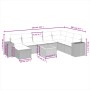 Set de sofás de jardín 9 pzas con cojines ratán sintético beige de , Conjuntos de jardín - Ref: Foro24-3257914, Precio: 572,1...