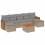 Juego de sofás de jardín con cojines beige 8 pzas ratán PE de , Conjuntos de jardín - Ref: Foro24-3227921, Precio: 423,80 €, ...